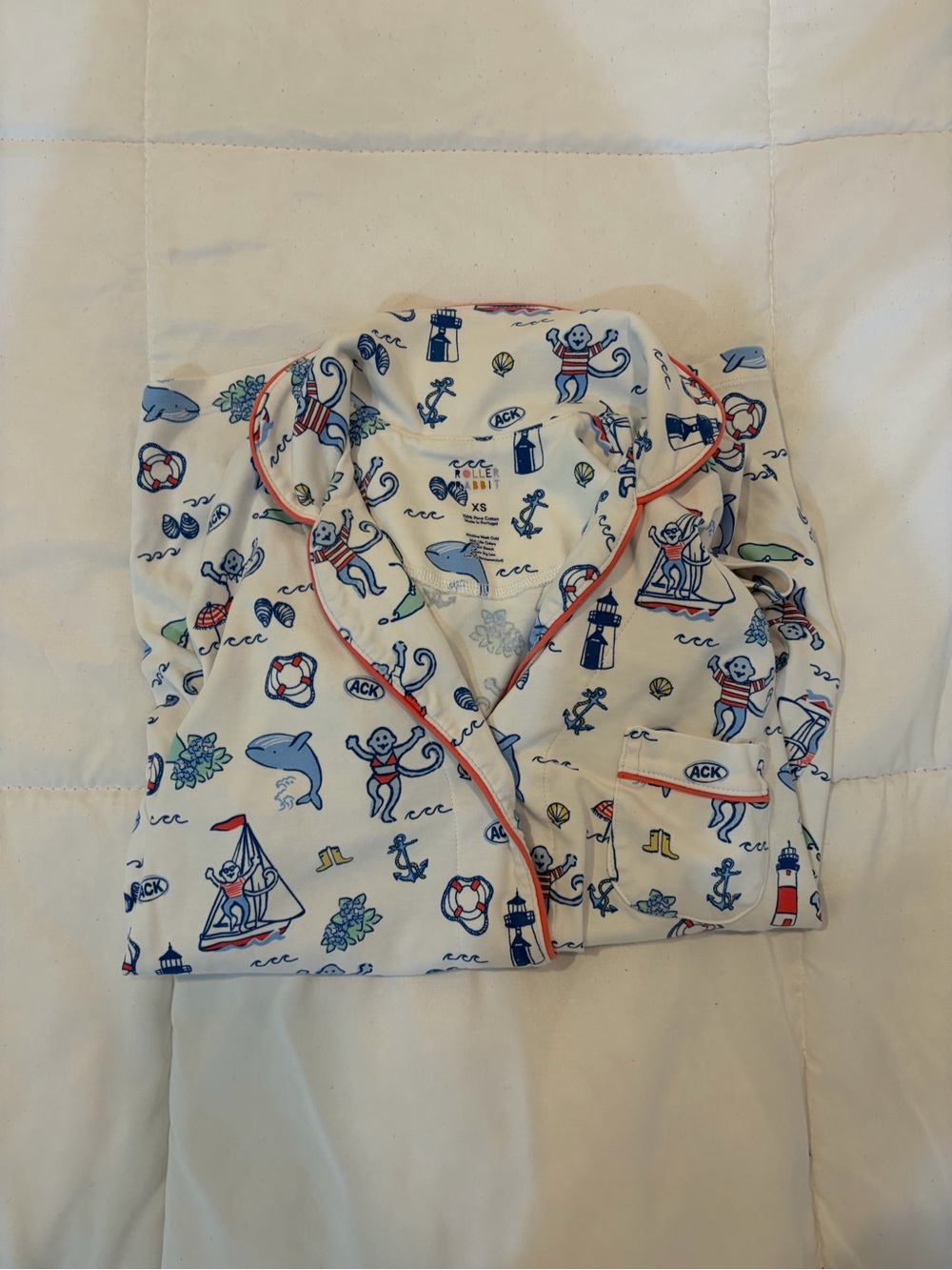 Roller Rabbit Sailboat Pj Set - Picture 2 of 7